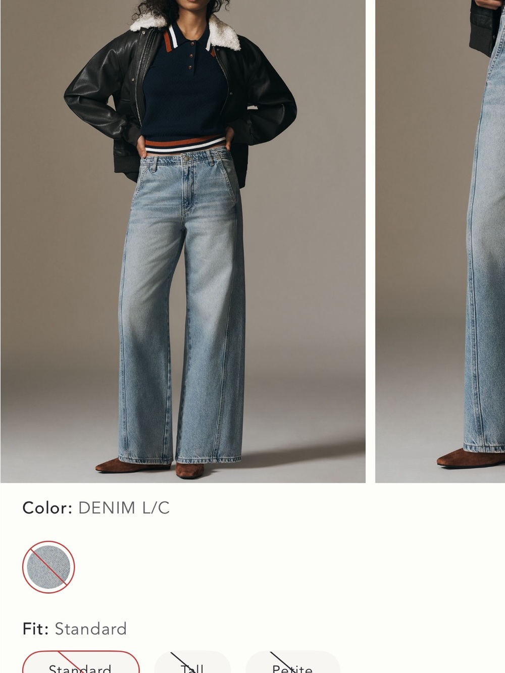 Pilcro relaxed High rise tapered jeans
